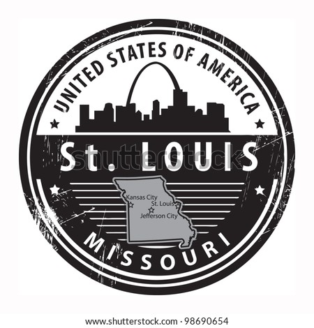 Grunge Rubber Stamp With Name Of Missouri, St. Louis, Vector Illustration - 98690654 : Shutterstock