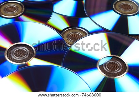 Group of conputer compact discs