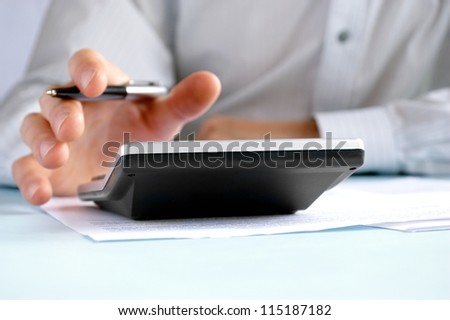 the hand of the man does entries in official papers