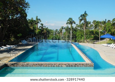 BATANGAS, PH - OCT. 18: CCF-Mt. Makiling Recreation Center swimming pool on October 18, 2015 in Sto. Tomas, Batangas. Mt. Makiling Recreation Center is a Christian conference center with amenities.