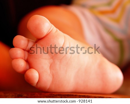 baby's foot - foot of a 3 months old child