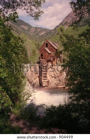 Old Cabin Crystal Mill near Crystal, Colorado  on Crystal River