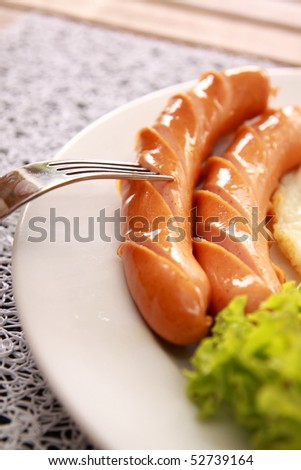 Fork dip sausage
