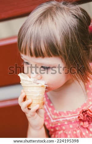 Baby with ice cream