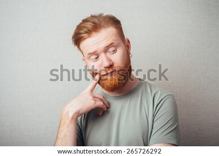 Man thinks finger mouth