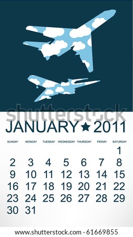 Airplane Calendar