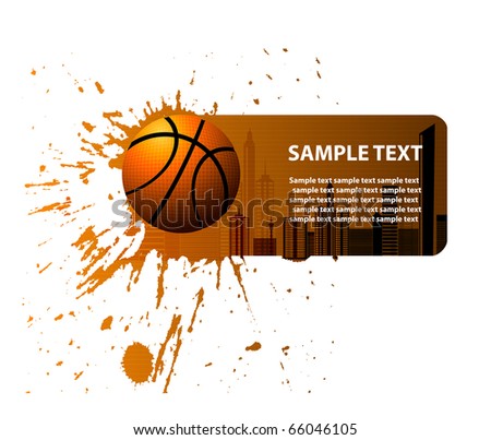 Logo Design Banners on Design Banner Basketball Stock Vector 66046105   Shutterstock