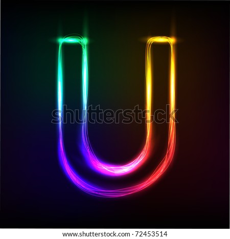 neon letter t