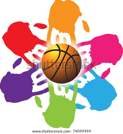 vector background of basketball sport