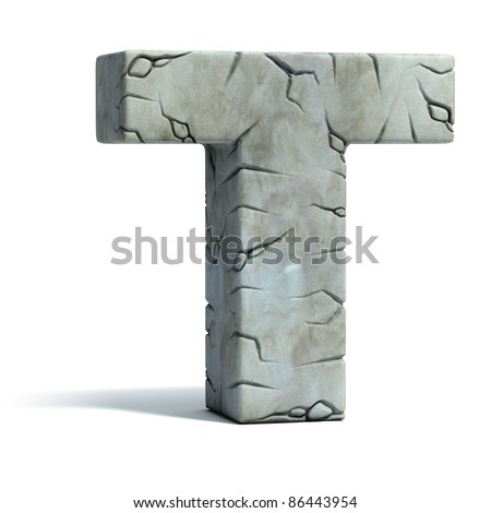 Stockphotos on Letter T Cracked Stone 3d Font Stock Photo 86443954   Shutterstock