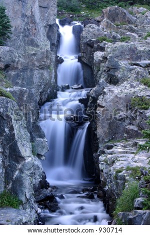 Waterfall in the Rockies, Colorado, U.S.A.