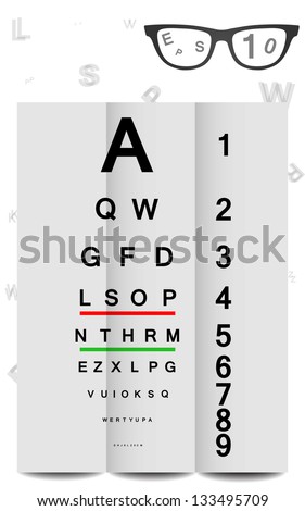 Eye Chart (in vector format, can be scaled to any size)