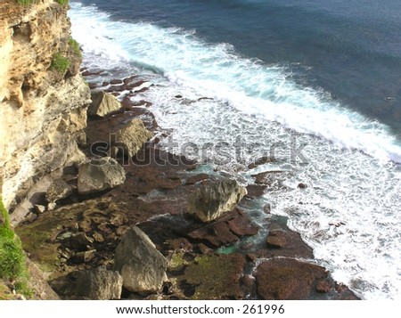Cliff by the sea
