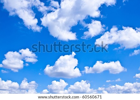 Fluffy Clouds Sky