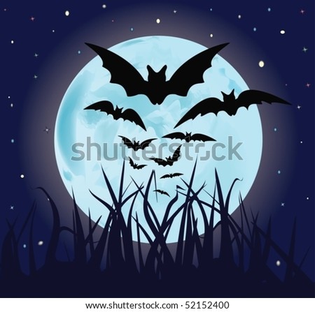 blue moon vector