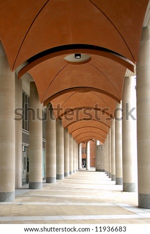post modern covered walkway