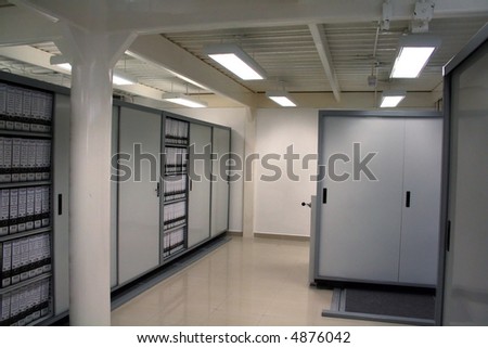 High security dedicated document storage with metal cabinets