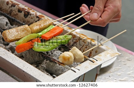 skewered meat