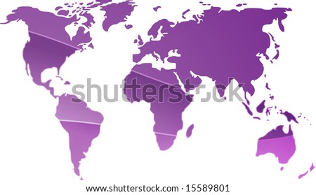 world map outline. the world map outline.