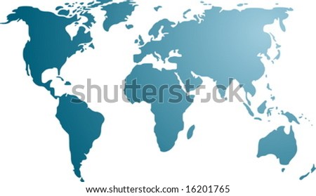 World Map Simple. stock vector : Map of the