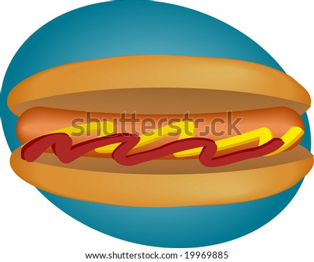hot dog dog. Hot Dog Dog In A Bun.