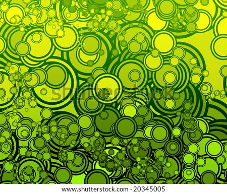 Retro abstract psychedelic multicolored circle pattern design