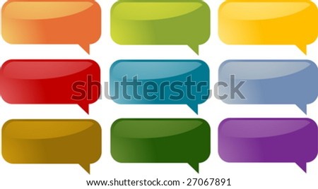 Set of speech bubble icons speech bubble icon. Set of speech bubble icons