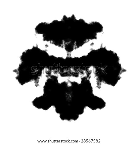 Logo Design Quiz on Rorschach Inkblot Test Illustration  Random Abstract Design   28567582