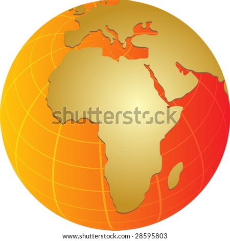 blank map of africa and middle east. hot lank map of africa and
