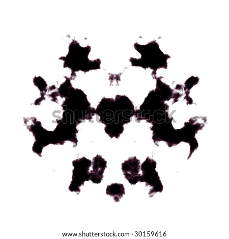 Logo Design Quiz on Rorschach Inkblot Test Illustration  Random Abstract Design   30159616