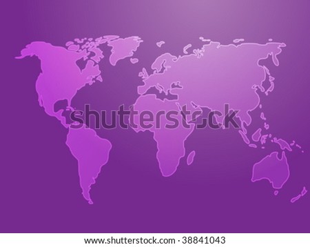 world map outline vector. stock vector : Map of the world illustration, simple outline on gradient color