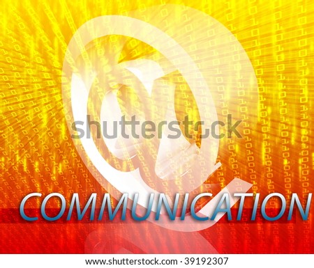 Internet communication illustration for blogs chat newsgroup forums bulletin boards