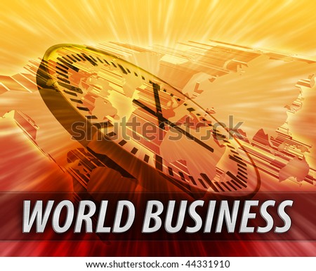 World international business time logistics management concept background