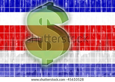 stock photo : Flag of Costa