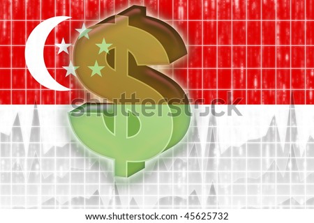 Singapore National Flag Picture on Stock Photo   Flag Of Singapore  National Country Symbol Illustration