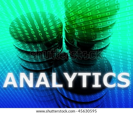 Data analytics abstract, computer technology information concept illustration