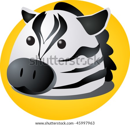Cartoon Pics Of Zebras. Cartoon head of a zebra,