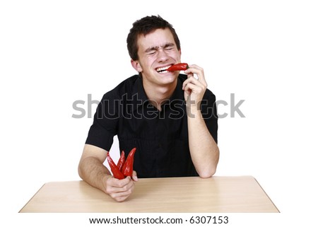 Guy Eating Chili