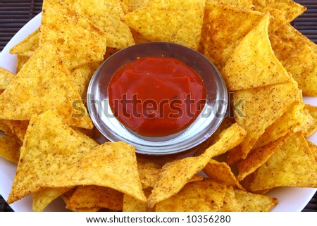 salsa dip in a bowl