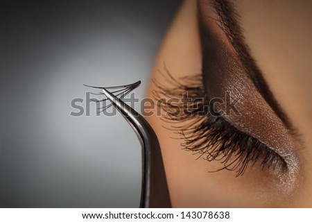 Beautiful Young Woman Eyelash Extension