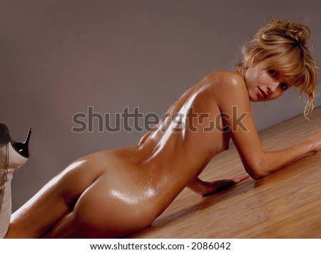 stock photo portrait of pretty naked girl