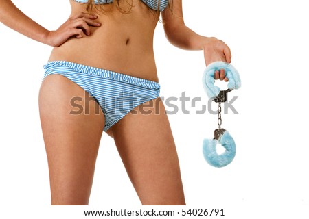 Foto romantike - Faqe 7 Stock-photo-pretty-girl-holding-handcuffs-with-blue-fur-54026791