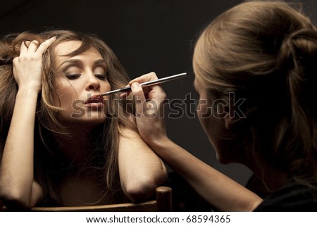 model makeup. glamour model makeup at