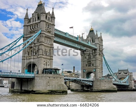 london bridge tower. One tower of London Bridge