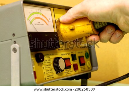 Electrical test equipment operating