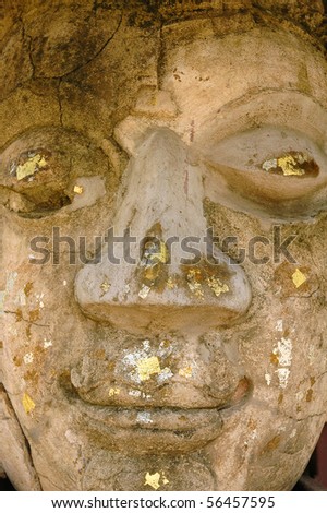 buddha face sculpture