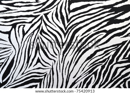 texture of zebra style fabric