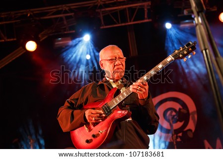 LOULE, PORTUGAL - JUNE 30: Jamaican Legends performs onstage in a world music festival at festival med on June 30, 2012 in Loule, Portugal.