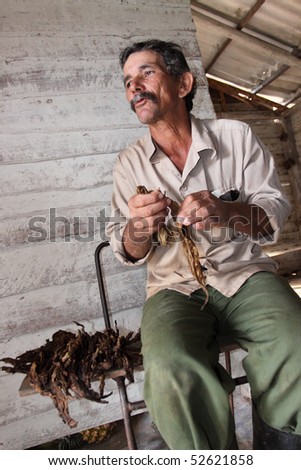 TRINIDAD, CUBA - Feb 26: Cuban farmer 