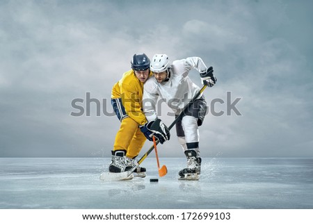 Ice Hockey Players On The Ice
